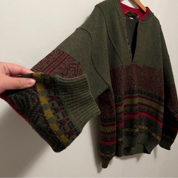 Vintage Lyle & Scott Club Mens Sweater Size‎ Large Made in Italy Wool - Picture 7 of 8